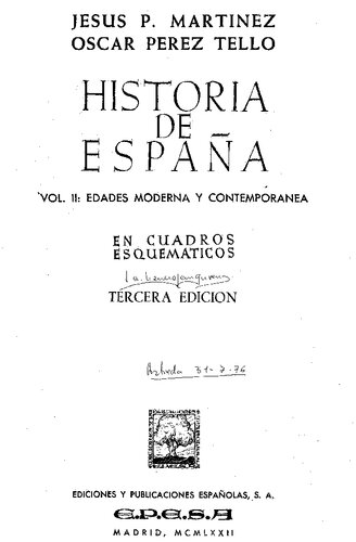 ﻿تاریخ اسپانیا در طرح کلی دوم عصر مدرن و معاصر