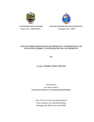 ﻿توافقنامه های اقتصادی و تجاری منطقه ای و تأثیر آنها بر ادغام قاره آمریکا