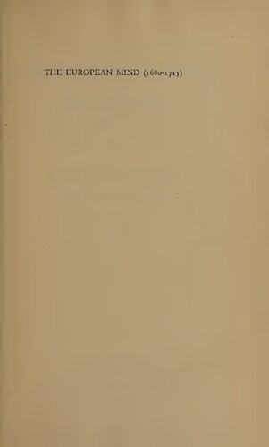 ﻿ذهن اروپایی: سال های بحرانی (1680-1715)