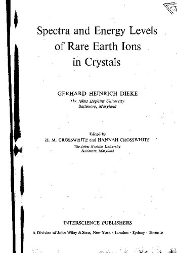 ﻿سطح طیف و انرژی یون های کمیاب زمین در بلورها