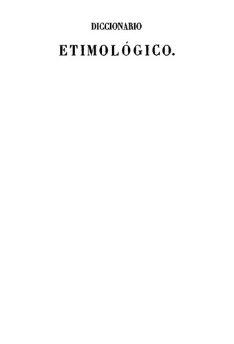 ﻿فرهنگ ریشه‌شناسی زبان اسپانیایی (1856)