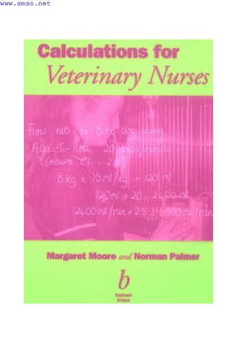 ﻿محاسبات برای پرستاران دامپزشکی