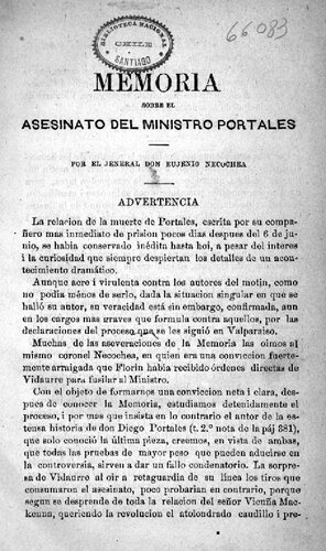 ﻿خاطرات قتل وزیر پورتالس (1874)