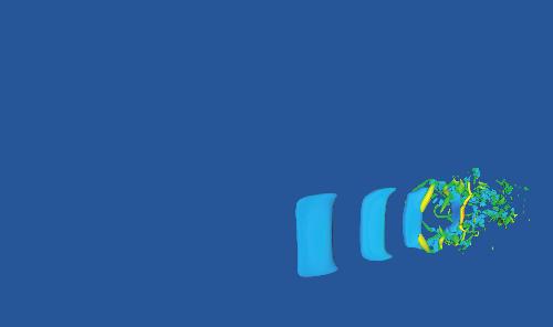 ﻿شبیه سازی مستقیم و گرداب بزرگ جریان جت مستطیلی فشرده