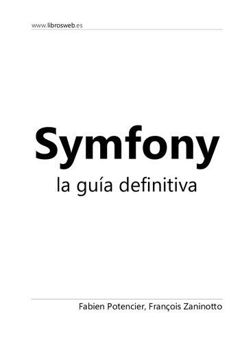 ﻿Symfony The Definitive Guide