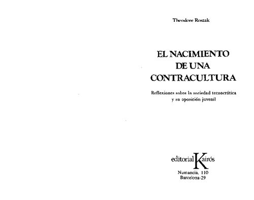 ﻿تولد یک ضد فرهنگ