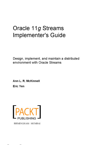 راهنمای اجرای برنامه Oracle 11g Streams