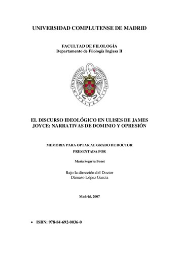 ﻿گفتمان ایدئولوژیک در اولیس جیمز جویس