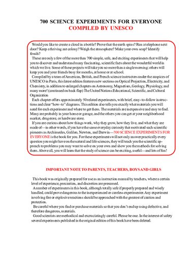 ﻿700 آزمایش علمی برای همه جلد 1 از یونسکو