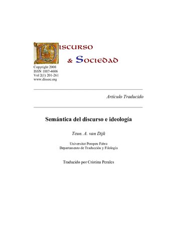 ﻿معناشناسی گفتمان و ایدئولوژی