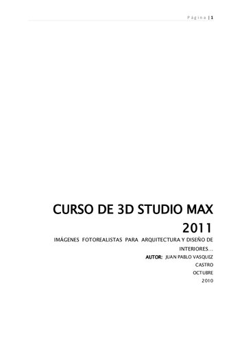﻿دوره 3d Studio Max 2011