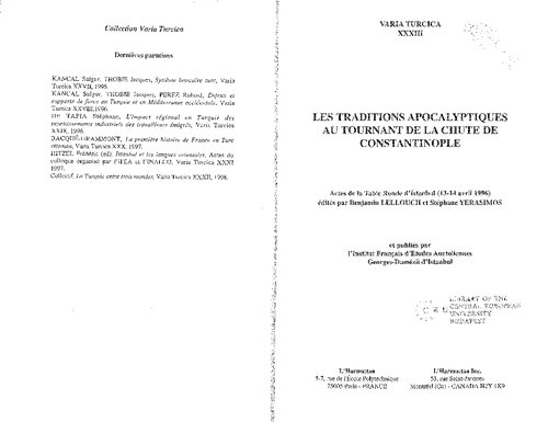 ﻿سنت های آخرالزمانی در نقطه عطف سقوط قسطنطنیه
