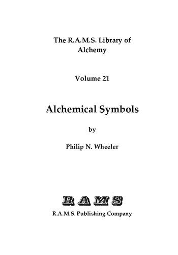 ﻿نمادهای کیمیاگری (R.A.M.S. Library of Alchemy)