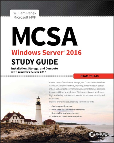 ﻿راهنمای مطالعه MCSA Windows Server 2016: آزمون 70-740: نصب، ذخیره سازی و محاسبه با Windows Server 2016