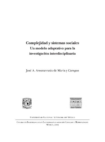 ﻿پیچیدگی و علوم اجتماعی. مدل تطبیقی ​​برای تحقیقات بین رشته ای
