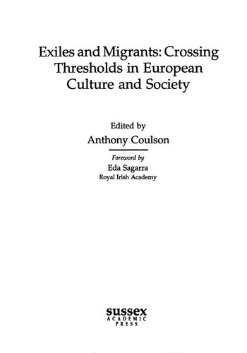 ﻿تبعیدیان و مهاجران: عبور از آستانه در فرهنگ و جامعه اروپا