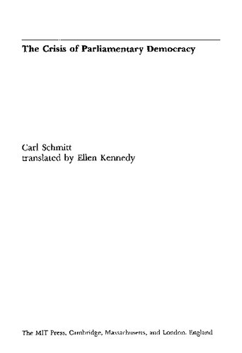 ﻿بحران دموکراسی پارلمانی