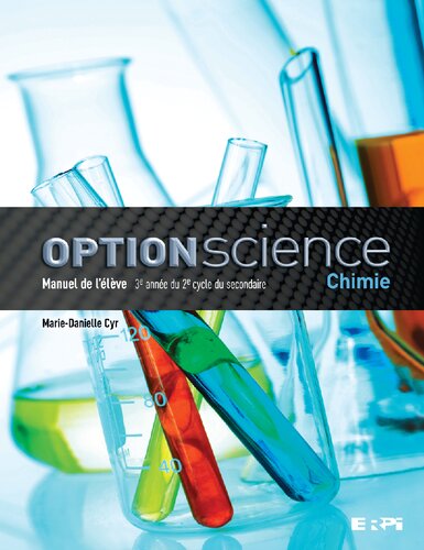 ﻿Optionscience. علم شیمی. کتابچه راهنمای دانش آموز: سال سوم سیکل دوم متوسطه