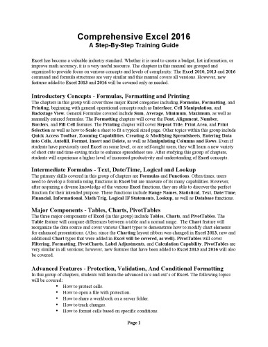 ﻿جامع Excel 2016: از Excel 2010 ، 2013 و 2016 پشتیبانی می کند