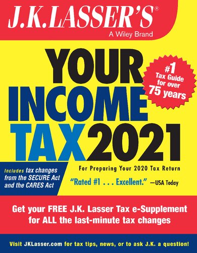 ﻿جی.ک. Lasser's Your Income Tax 2021 برای تهیه اظهارنامه مالیاتی 2020 شما.