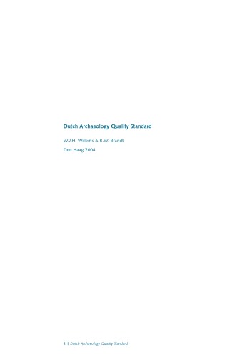 استاندارد کیفیت باستان شناسی هلندی