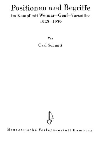 ﻿مواضع و شرایط در مبارزه با وایمار-ژنو-ورسای: 1923-1939