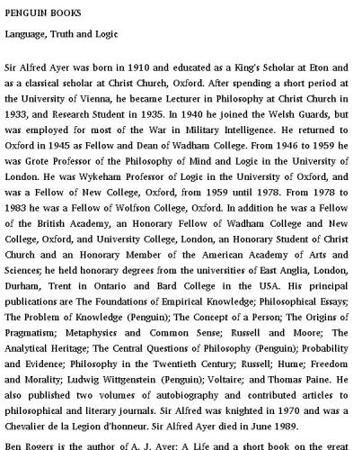 ﻿زبان، حقیقت و منطق