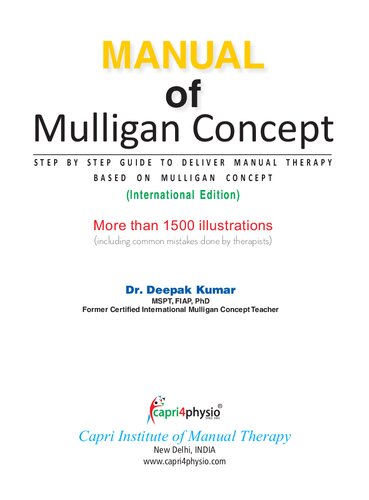 ﻿Manual of Mulligan Concept: نسخه بین المللی