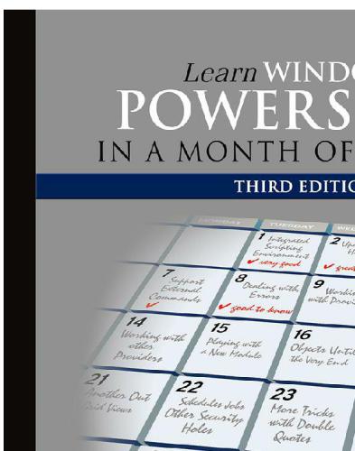 ﻿Windows PowerShell را در یک ماه ناهار بیاموزید