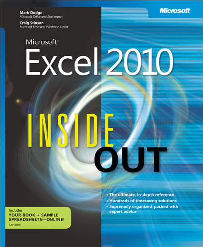 ﻿Microsoft Excel 2010 Inside Out