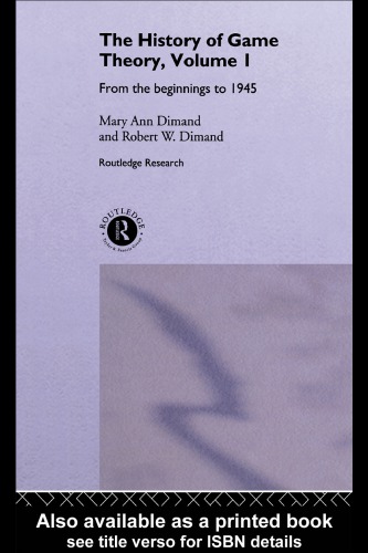 ﻿تاریخچه نظریه بازی، جلد 1: از آغاز تا 1945