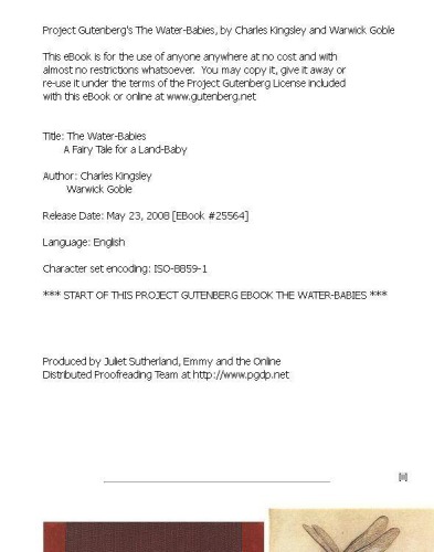 ﻿The Water-Babies A Fairy Tale for a Land-Baby