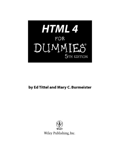 ﻿HTML4 برای Dummies