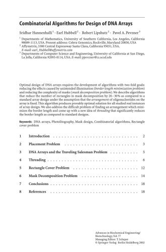 پیشرفت در مهندسی بیوشیمیایی / بیوتکنولوژی. فناوری تراشه