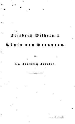 ﻿فردریک ویلیام اول، پادشاه پروس