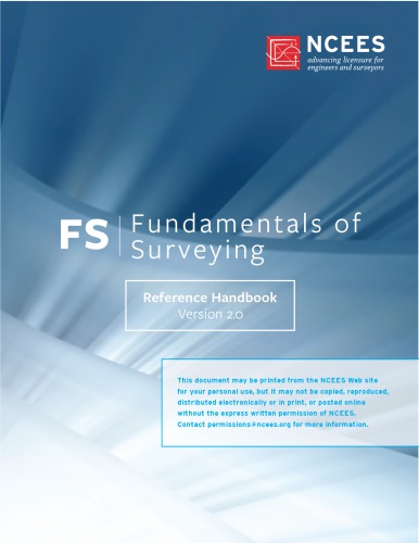 ﻿FS Fundamentals of Surveying Reference Handbook 2.0