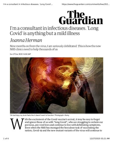 ﻿کووید-19: کووید طولانی هر چیزی جز یک بیماری خفیف است