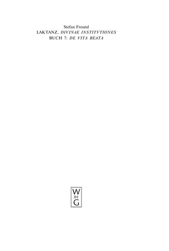 ﻿Lactance: مؤسسات Divinae. کتاب 7 ، د ویتا بیتا