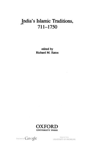 ﻿سنت های اسلامی هند، 711-1750