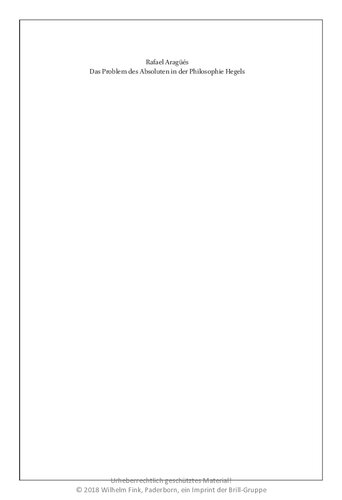 ﻿مسئله مطلق در فلسفه هگل. مطالعات تکاملی و سیستماتیک متافیزیک هگلی
