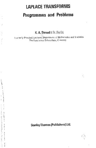 ﻿تغییر شکل لاپلاس، برنامه ها و مشکلات