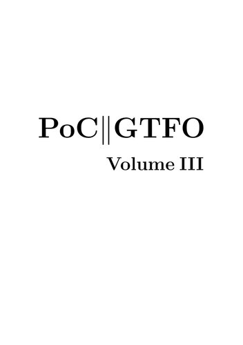﻿PoC||GTFO، جلد III