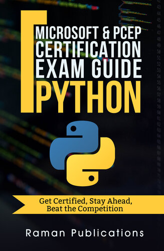 ﻿Microsoft Python Certificate exam 98-281 & PCEP - راهنمای تهیه: مقدمه ای بر برنامه نویسی با استفاده از Python، PCEP - برنامه نویس سطح مجاز Python
