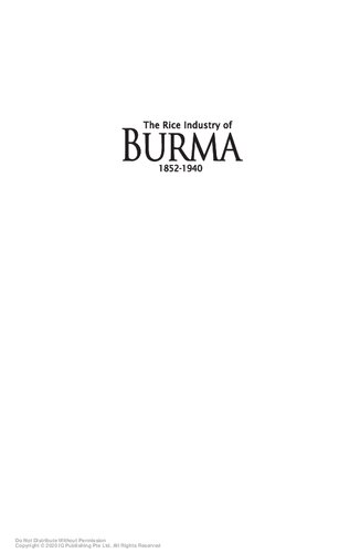 ﻿صنعت برنج برمه، 1852-1940