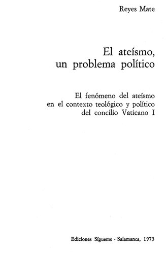 ﻿الحاد به عنوان یک مشکل سیاسی