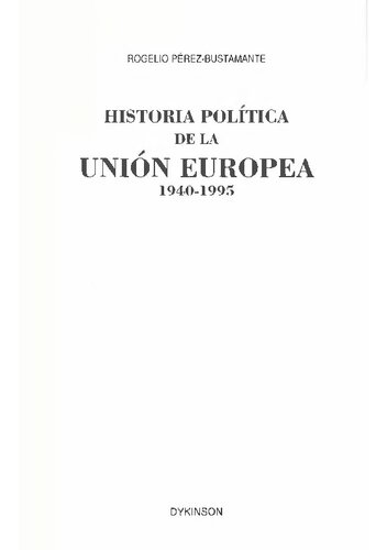﻿تاریخ سیاسی اتحادیه اروپا 1940-1995