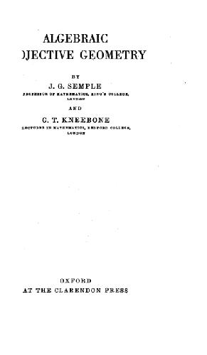 ﻿هندسه تصویری جبری