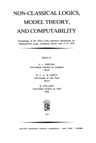منطق غیر کلاسیک ، نظریه مدل و محاسبات: مجموعه مقالات Campinas ، 1976
