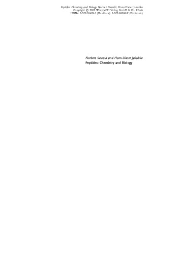 پپتیدها: شیمی و زیست شناسی