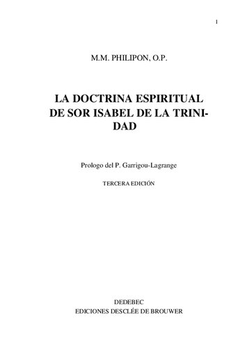 ﻿آموزه معنوی خواهر ایزابل د لا ترینیداد